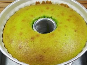 Cara membuat butter cake pandan oven tangkring